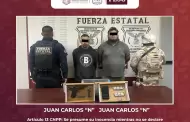 Capturan Fuerza Estatal y SEDENA a dos hombres armados en Mexicali