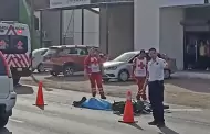 Muere motociclista al impactarse con camión de carga