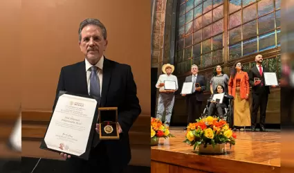 Entregan al Dr. Jos� Manuel Valenzuela Arce el Premio Nacional de Artes y Litera