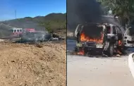 Reportan balaceras y vehículos incendiados en Sonora