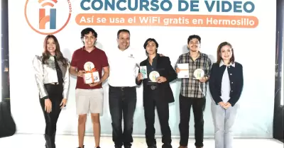 Premiacin del concurso "As se usa el Wi-Fi gratis en Hermosillo"
