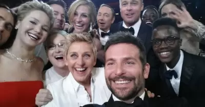 Selfie de Ellen Degeneres en los scar