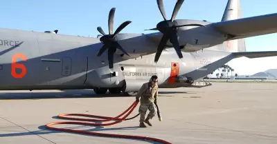 Despliegue de aeronave C-130J Super Hrcules y personal de la Guardia Nacional d
