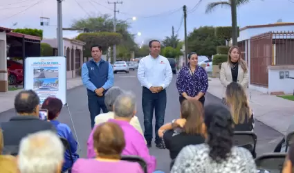 Entrega alcalde rehabilitacin de calle a familias de Rancho Bonito