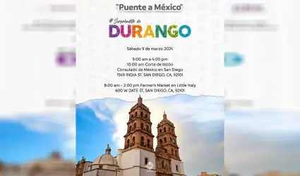 Durango se presenta en el Consulado General de Mxico en San Diego