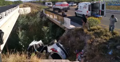 Accidente en carretera Los Mochis-El Carrizo