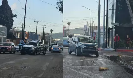 Accidente entre patrulla de Polica Municipal y vehculo particular en Avenida E