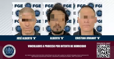 Presentan cargos penales contra tres sujetos que atacaron a elementos de la poli