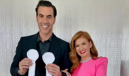 Isla Fisher y Sacha Baron Cohen