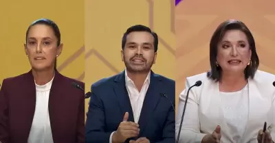 Primer debate entre candidato y candidatas a la Presidencia de M�xico