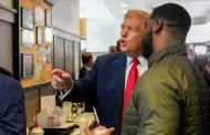 VIDEO Trump sorprende en restaurante; ordena malteadas y pollo para todos
