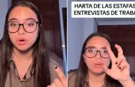 VIDEO: Espaola se hace viral al denunciar presunta estafa en entrevista de trabajo