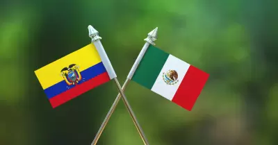 Bandera de Mxico y Ecuador