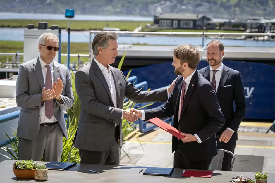 California y Noruega firman nueva asociacin climtica