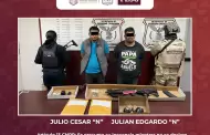 Incautan FESC y Sedena fusil de asalto y granadas de fragmentacin en Mexicali; hay dos detenidos