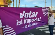 Personal del IEEyPC realiza volanteo para promover el voto ciudadano