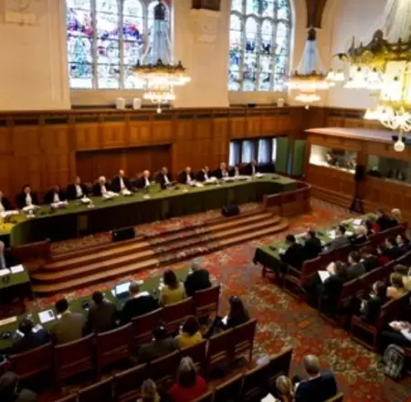 Corte de Justicia Internacional, en La Haya