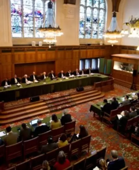 Corte de Justicia Internacional, en La Haya