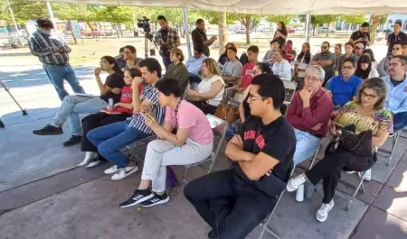 Estudiantes de la Universidad de Sonora expresaron su apoyo a la huelga iniciada