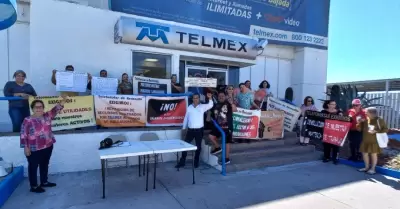 Manifestacin de jubilados de Telmex