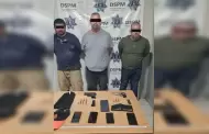 Detenidos por robo con violencia a comercio y portacin de armas de fuego