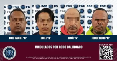 4 imputados por robo calificado