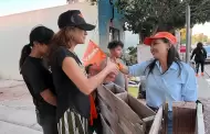 Natalia Rivera visit a ciudadanos de la colonia Floresta