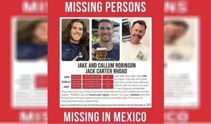 Hermanos desaparecen durante viaje a Baja California
