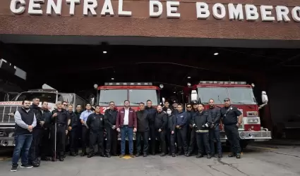 Sostiene Ismael Burgue�o encuentro con personal de bomberos
