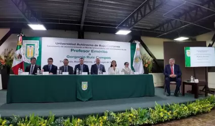 La UABC reconoci� al doctor Gorgonio Ruiz Campos