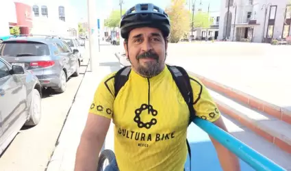 Sebasti�n Gaxiola, representante de Cultura Bike