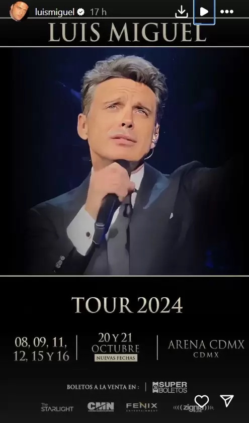 Conciertos Luis Miguel