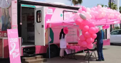 A disposici�n de las mujeres el mast�grafo m�vil en las instalaciones de Macropl