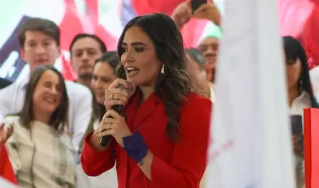 Alessandra Rojo de la Vega, candidata de Va por Mxico (PRI-PAN-PRD) a la alcald
