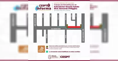Cespt extiende periodo de ajuste de vialidades en "La Benton" por reparaci�n de 