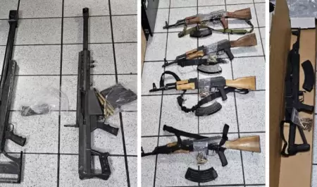 Armas aseguradas en Caborca