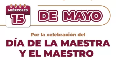 Anuncian suspensi�n de clases el mi�rcoles 15 de mayo