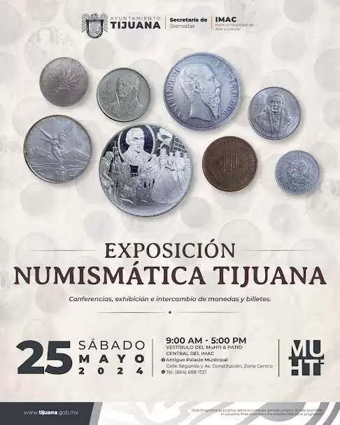 Presentar IMAC exposicin "Numismtica Tijuana"