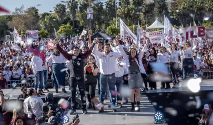Encabeza Ismael Burgue�o multitudinario cierre de campa�a
