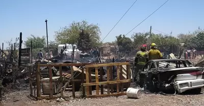Incendio de viviendas en Pueblo Yaqui