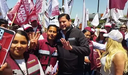 Agradece Ismael Burgue�o apoyo de brigadistas durante su campa�a