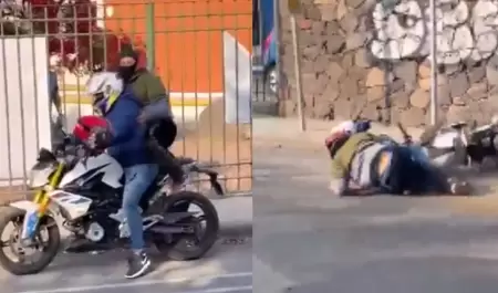Motociclistas embestidos por auto, en Quertaro