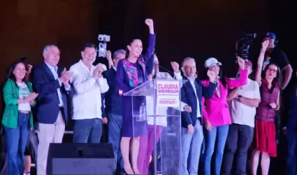 Claudia Sheinbaum celebra en el Z�calo: "Este es el triunfo del pueblo de M�xico