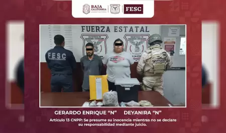 Detienen FESC y SEDENA a dos presuntos narcomenudistas en el Valle de Mexicali