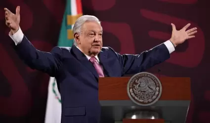 Andr�s Manuel L�pez Obrador, presidente de M�xico.