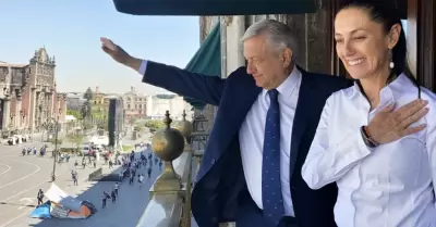 Andrs Manuel Lpez Obrador y Claudia Sheinbaum