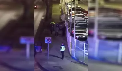Accidente en la V�a R�pida Oriente: automovilista a exceso de velocidad impacta