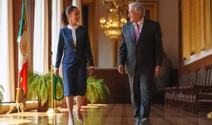 Claudia Sheinbaum y Andr�s Manuel L�pez Obrador