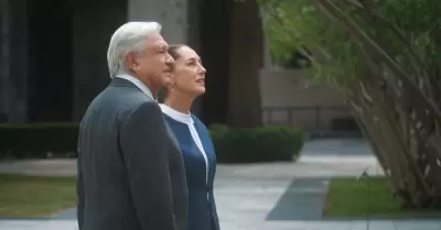 Andrs Manuel Lpez Obrador y Claudia Sheinbaum