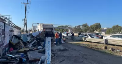 Operativo de desalojo en la Escnica